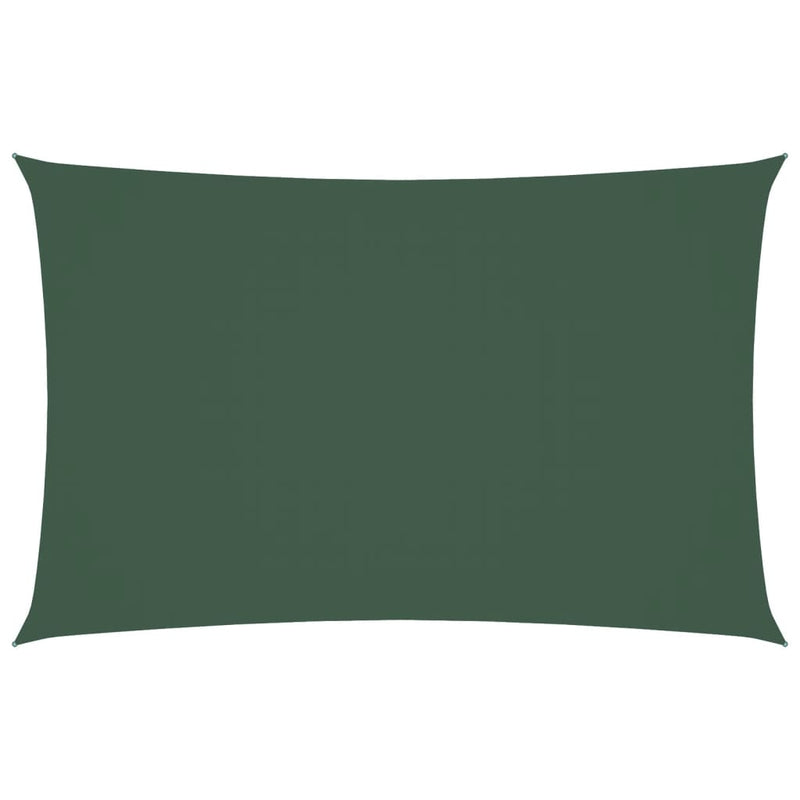 Parasole a Vela Oxford Rettangolare 2×5 m Verde Scuro - Image 4 of 36