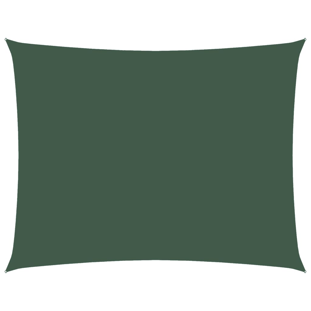 Parasole a Vela in Tessuto Oxford 2,5×3,5 m Verde Scuro - Image 4 of 36