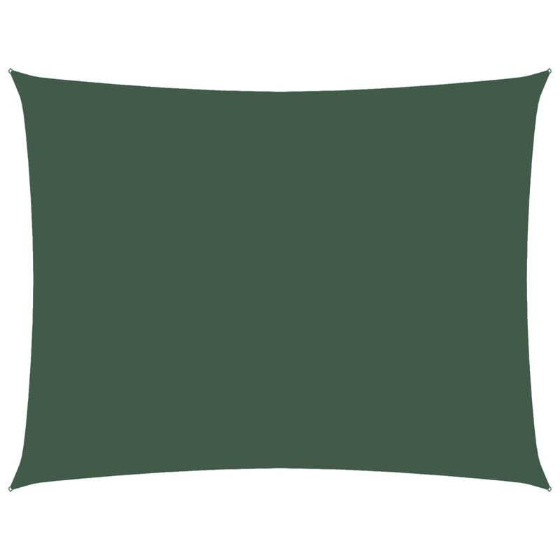 Parasole a Vela in Tessuto Oxford 2,5×3,5 m Verde Scuro - Image 4 of 36