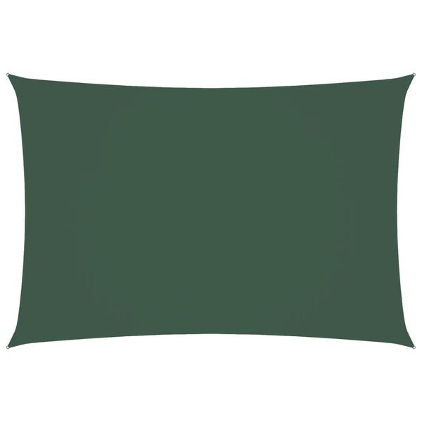 Vela Parasole Rettangolare Tessuto Oxford 2,5x4,5 m Verde Scuro - immagine 2 | SolPatio