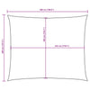 Parasole a Vela Oxford 3,5×5 m Rettangolare Verde Scuro - Image 24 of 40