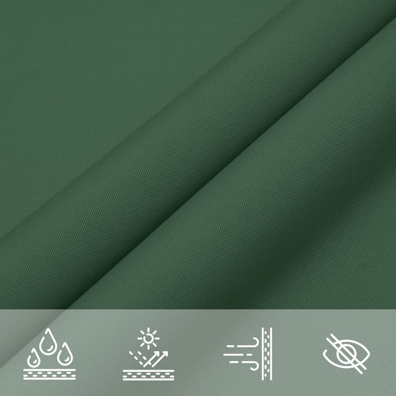 Parasole a Vela Rettangolare 5×7 m in Tessuto Oxford Rivestito PU Verde Scuro - Image 9 of 40