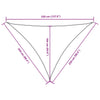 Parasole a Vela in Tessuto Oxford Triangolare 2,5×2,5×3,5 m Verde Scuro - Image 12 of 13