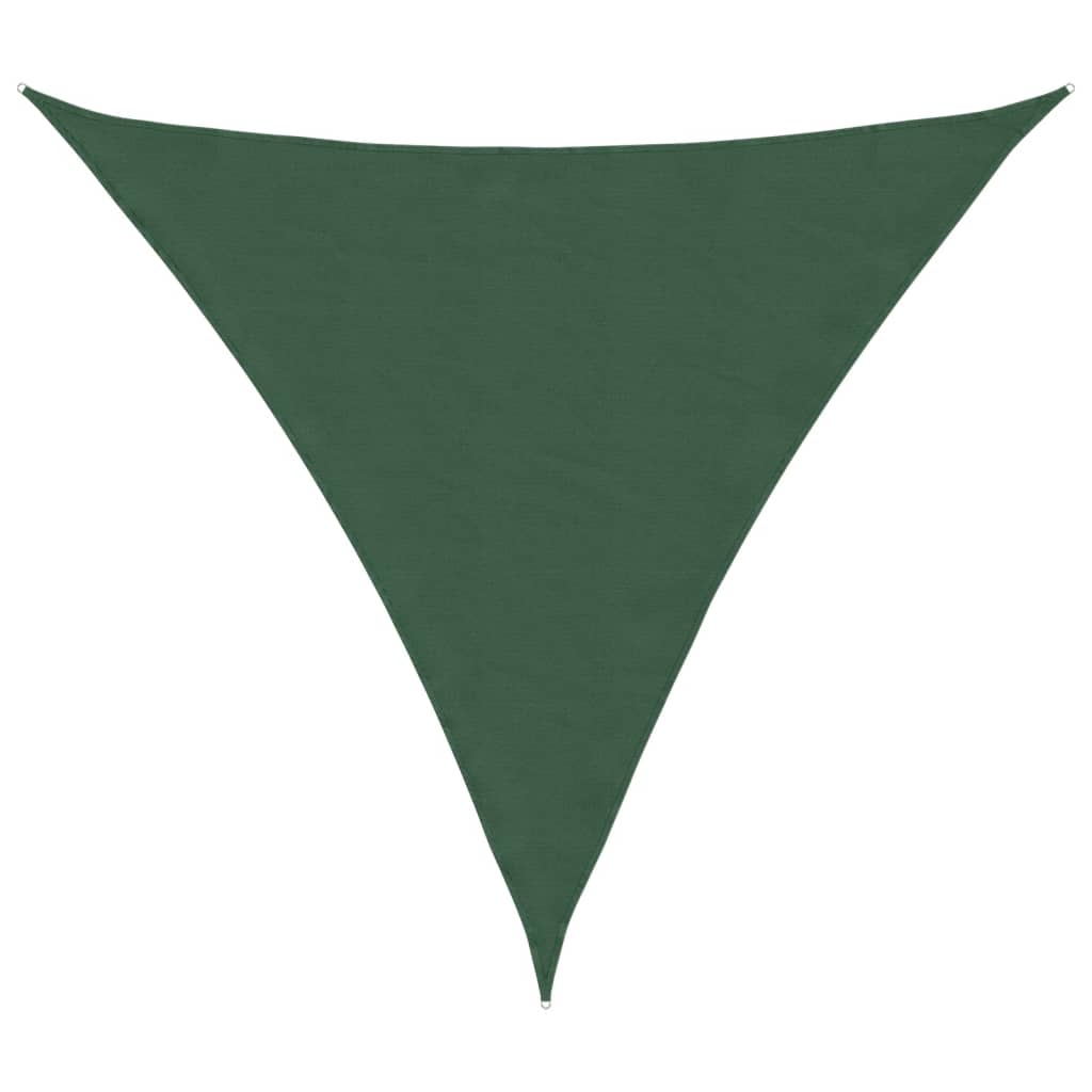 vidaXL Toldo vela triangular 3x3x3 m de tela Oxford verde oscuro - Image 4 of 18