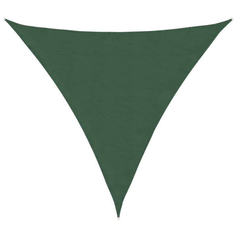 vidaXL Toldo vela triangular 3x3x3 m de tela Oxford verde oscuro - Image 4 of 18