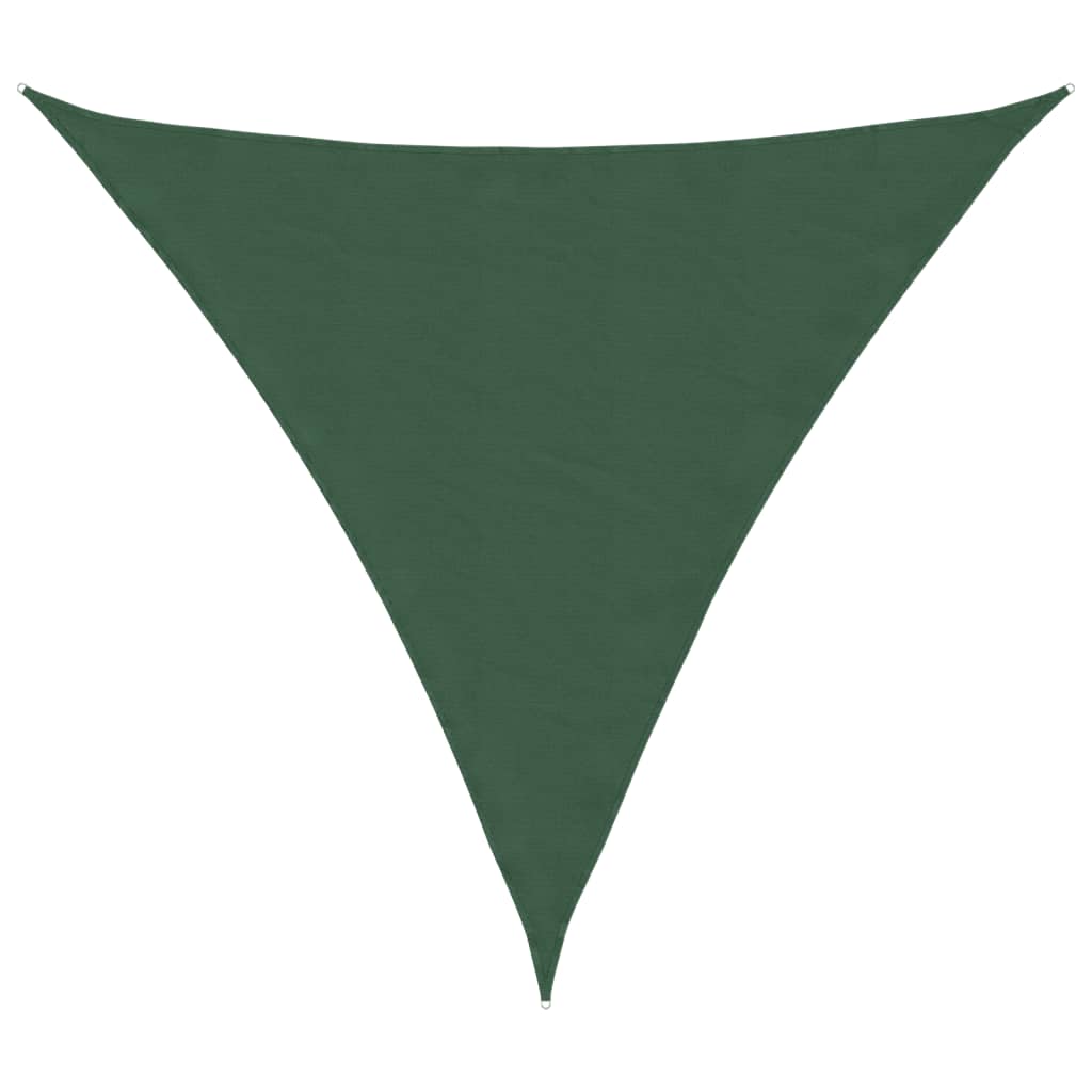 Parasole a Vela in Tessuto Oxford Triangolare 3,6×3,6×3,6 m Verde Scuro - Image 4 of 40