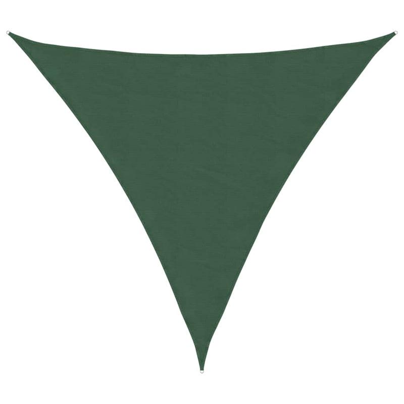 Parasole a Vela in Tessuto Oxford Triangolare 3,6×3,6×3,6 m Verde Scuro - Image 4 of 40