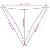 Parasole a Vela in Tessuto Oxford Triangolare 3,6×3,6×3,6 m Verde Scuro - Image 24 of 40