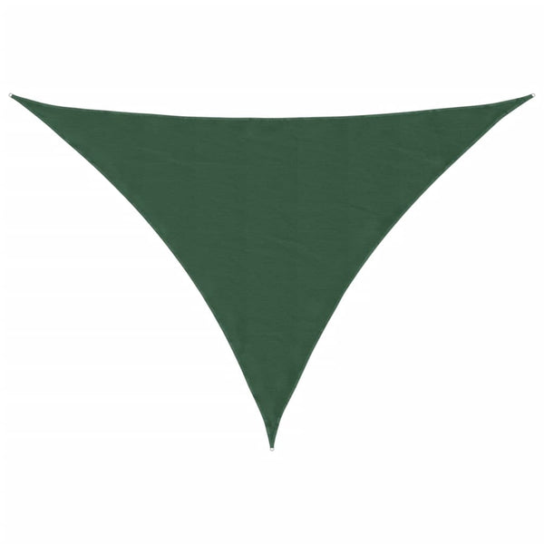 Parasole a Vela Oxford Triangolare 3x3x4,24 m Verde Scuro - immagine 2 | SolPatio