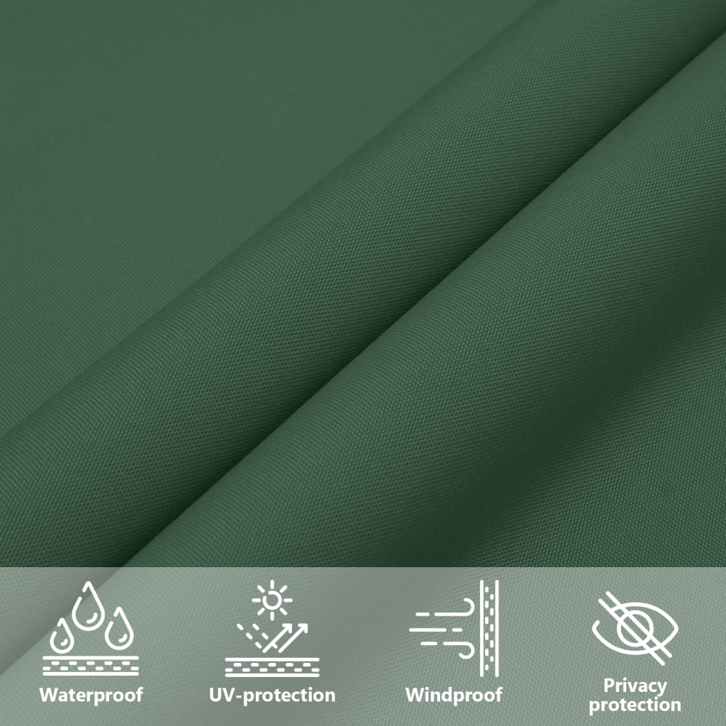 vidaXL Triangular Shade Sail, 4x4x4 m, PU Coated Oxford Fabric, Dark Green - Image 28 of 28