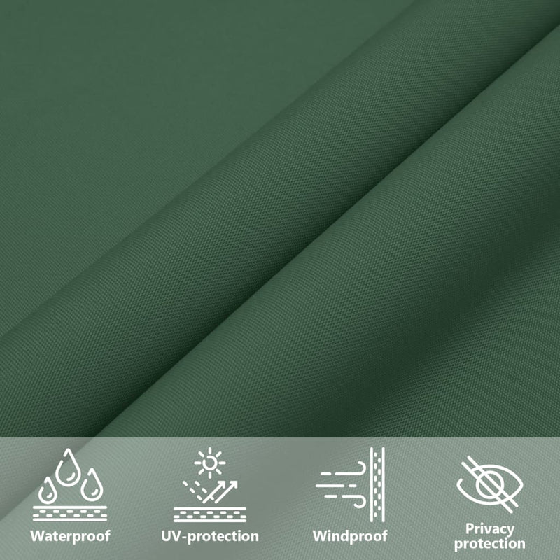 vidaXL Triangular Shade Sail, 4x4x4 m, PU Coated Oxford Fabric, Dark Green - Image 28 of 28