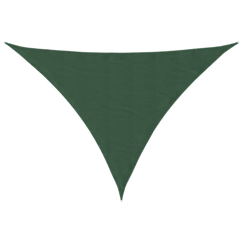 vidaXL Triangular Sail Shade, Oxford Fabric, 4x4x5.8 m, Dark Green - Image 4 of 18