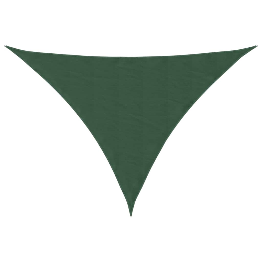 Parasole a Vela Oxford Triangolare 4×5×5 m Verde Scuro - Image 4 of 29