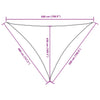 Parasole a Vela Oxford Triangolare 4×5×5 m Verde Scuro - Image 19 of 29