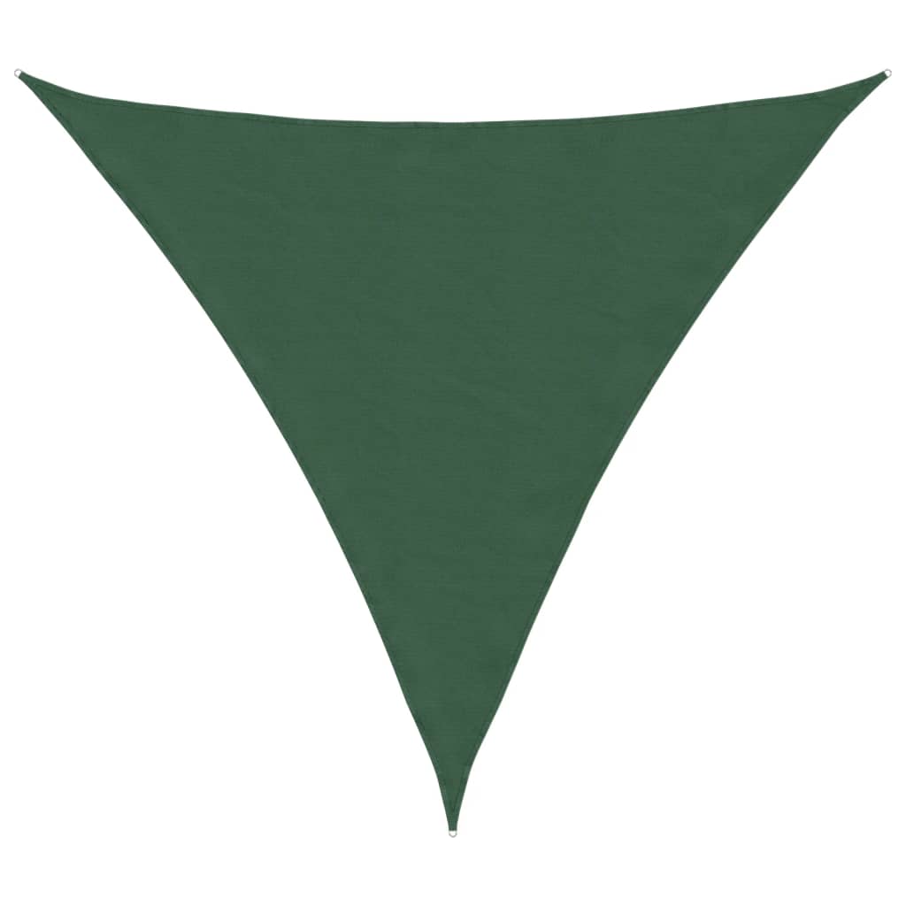 Parasole a Vela Tessuto Oxford Triangolare 5×5×5 m Verde Scuro - Image 4 of 22