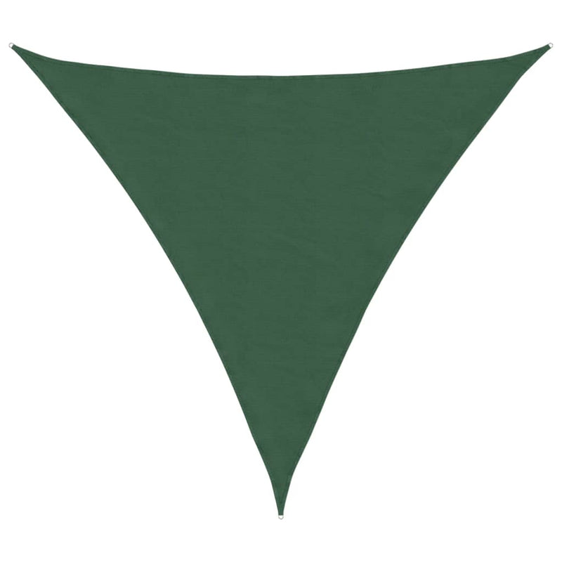 Parasole a Vela Tessuto Oxford Triangolare 5×5×5 m Verde Scuro - Image 4 of 22