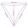 Parasole a Vela Tessuto Oxford Triangolare 5×5×5 m Verde Scuro - Image 17 of 22