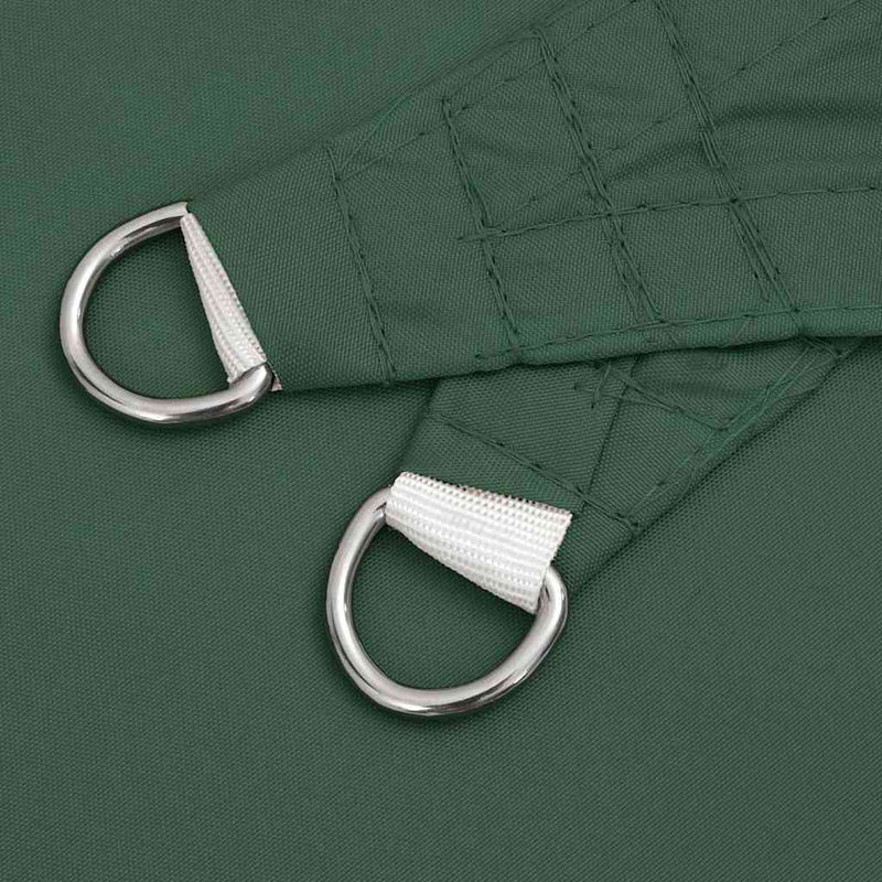 Parasole a Vela Triangolare in Tessuto Oxford 5×5×6 m Verde Scuro - Image 8 of 23