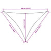 Parasole a Vela Triangolare in Tessuto Oxford 5×5×6 m Verde Scuro - Image 18 of 23