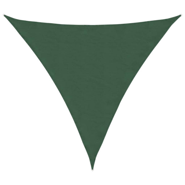 Parasole a Vela in Tessuto Oxford 6x6x6 m Verde Scuro - immagine 2 | SolPatio