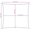 vidaXL Oxford Fabric Sail Awning 3x3 m Blue - Image 25 of 27