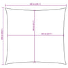Parasole a Vela in Tela Oxford 6×6 m Blu - Image 24 of 40
