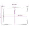 Parasole a Vela Oxford Rettangolare 2×3 m Blu - Image 23 of 34
