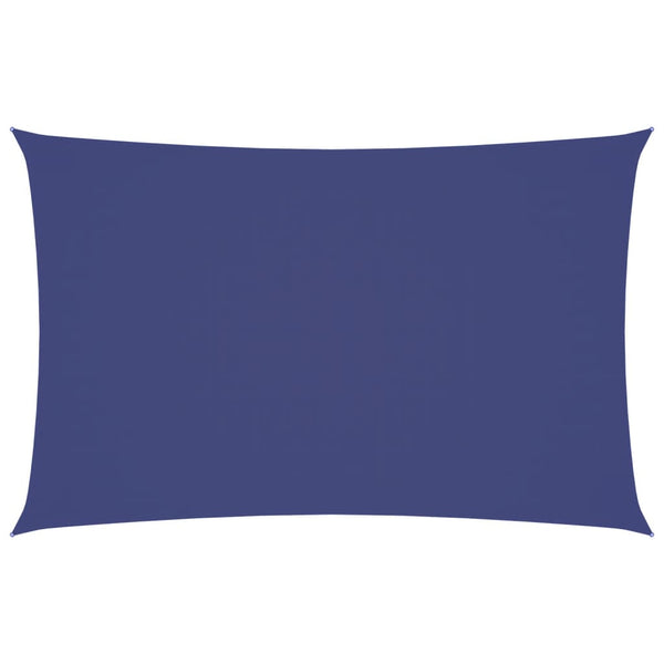 Parasole a Vela Rettangolare in Tessuto Oxford rivestito in PU 2 x 4,5 m Blu - immagine 2 | SolPatio