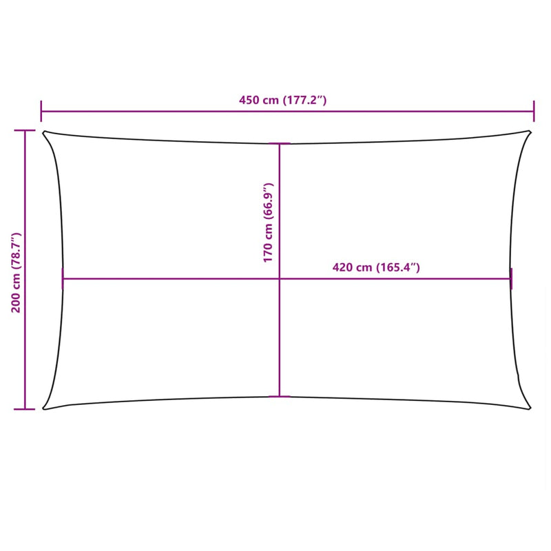 vidaXL Toldo Vela Rectangular de Tela Oxford Recubierta de PU 2 x 4,5 m Azul - Image 9 of 9