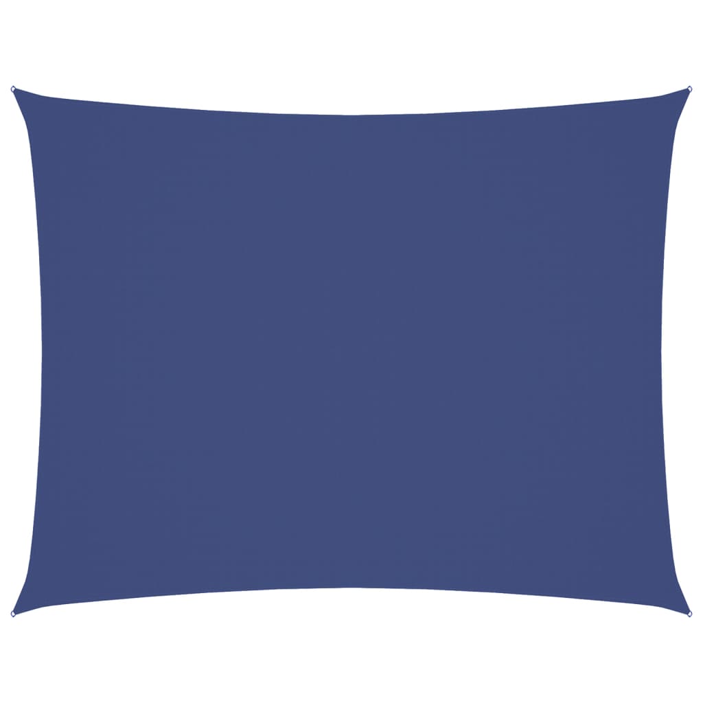 vidaXL Rectangular Sail Shade, PU Coated Oxford Fabric, 3x4 m, Blue - Image 11 of 72