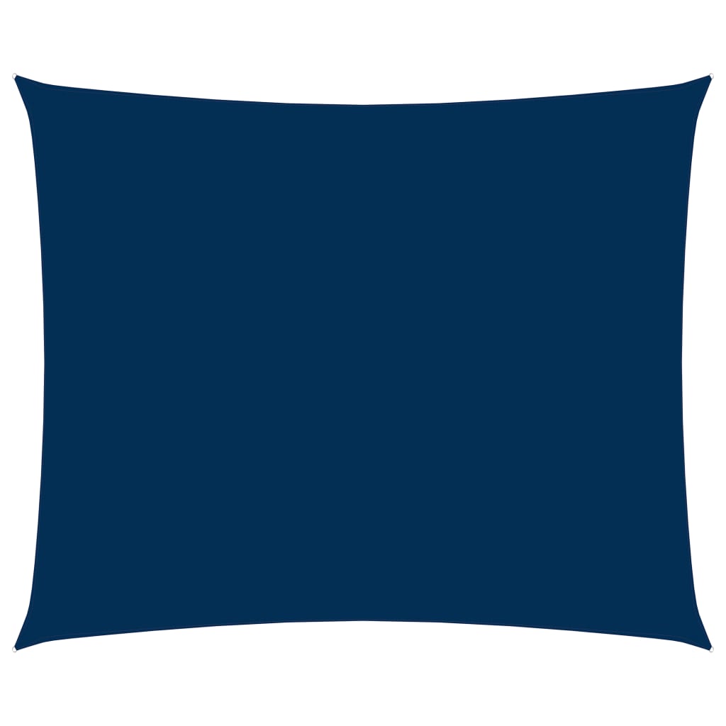 vidaXL Rectangular Sail Shade, PU Coated Oxford Fabric, 3x4 m, Blue - Image 13 of 72