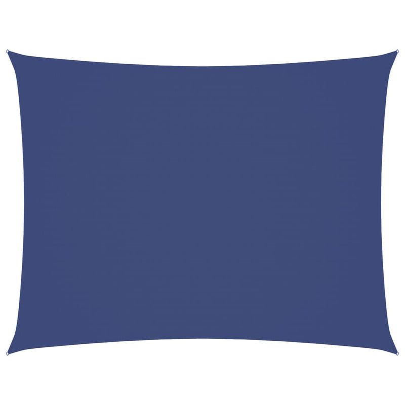 Parasole a Vela Rettangolare in Tessuto Oxford Rivestito in PU 4×5 m Blu - Image 2 of 9