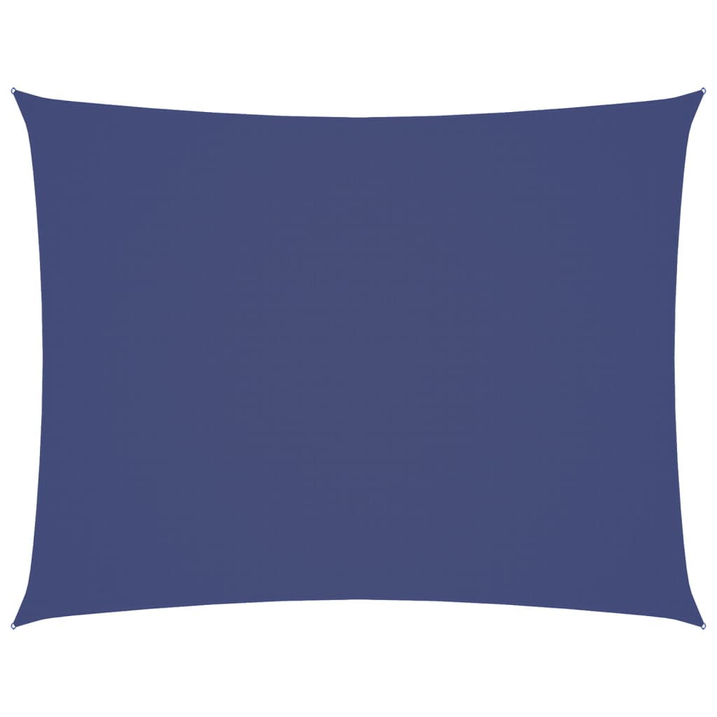 vidaXL Rectangular Sail Shade, PU Coated Oxford Fabric, 4x6 m, Blue - Image 7 of 54