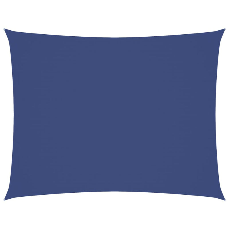 Parasole a Vela in Tessuto Oxford 5x7 m Blu - immagine 2 | SolPatio - Image 2 of 9