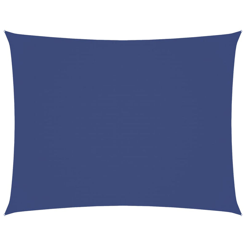 vidaXL Rectangular Sail Shade, PU Coated Oxford Fabric, 3x4 m, Blue - Image 15 of 72