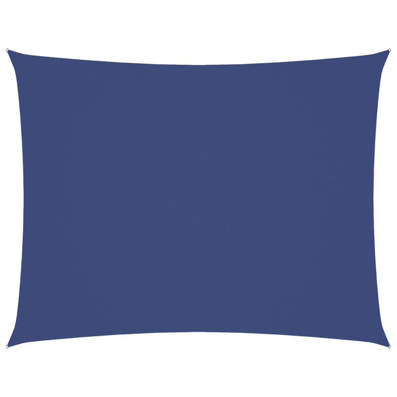 vidaXL Rectangular Sail Shade, PU Coated Oxford Fabric, 3x4 m, Blue - Image 9 of 72