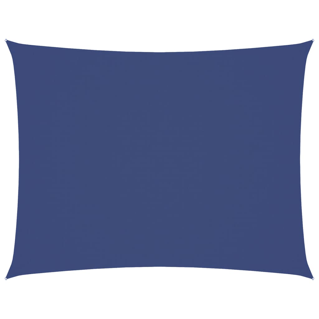 vidaXL Parasole a Vela Oxford Rettangolare 6x8 m Blu - Image 2 of 9