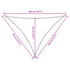 Parasole a Vela Oxford Triangolare 3,5×3,5×4,9 m Blu - Image 25 of 40