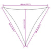 vidaXL Parasole a Vela Oxford Triangolare 3x4x4 m Blu - Image 26 of 27