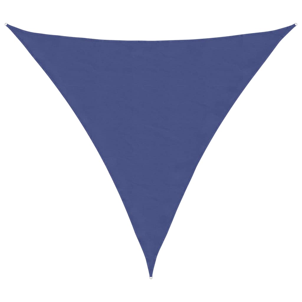vidaXL Toldo Vela Triangular Tejido Oxford con revestimiento de PU 4,5x4,5x4,5 m Azul - Image 7 of 36