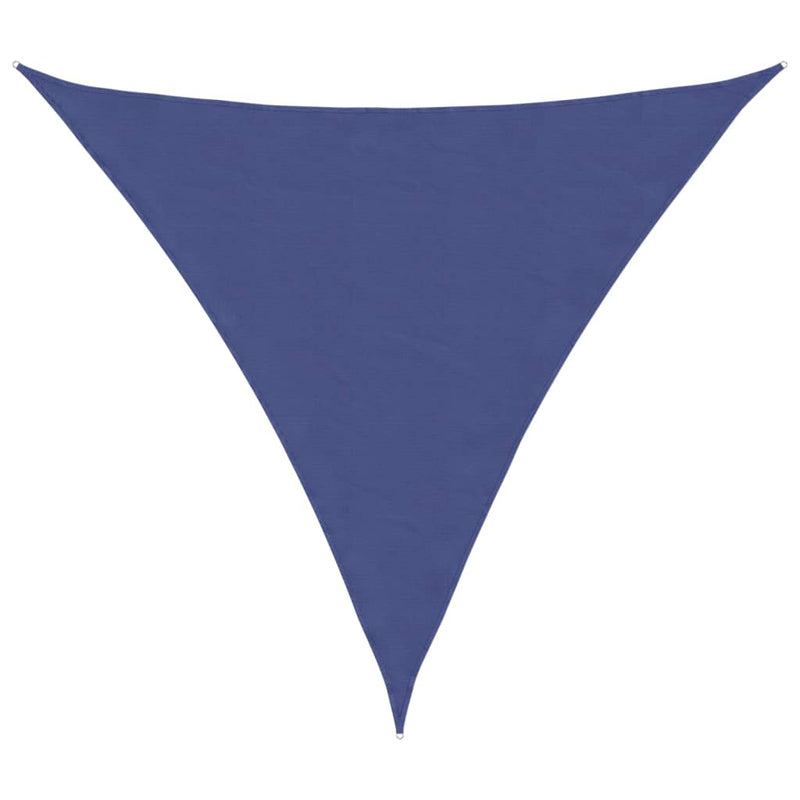 vidaXL Triangular Oxford Shade Sail 5x7x7 m Blue - Image 5 of 27