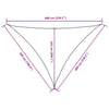 Parasole a Vela Oxford Triangolare 5×6×6 m Blu - Image 25 of 40