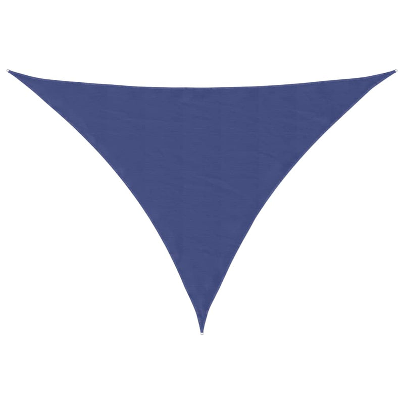 vidaXL Triangular Oxford Shade Sail 5x7x7 m Blue - Image 6 of 27