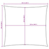 Toldo Vela vidaXL Cuadrado de Tela Oxford con Revestimiento de PU 2x2 m Amarillo - Image 44 of 45
