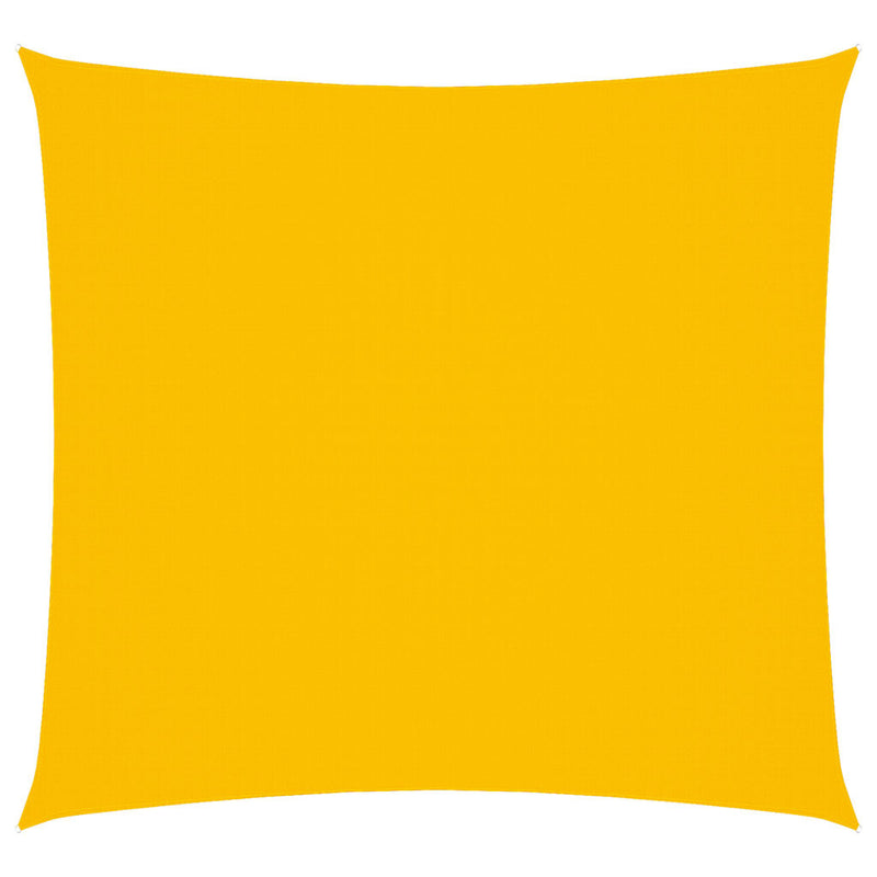 Toldo Vela vidaXL Cuadrado de Tela Oxford con Revestimiento de PU 2x2 m Amarillo - Image 8 of 45