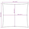 Vela Parasole in Tela Oxford Quadrata 2,5x2,5 m Gialla - immagine 18 | SolPatio - Image 18 of 18