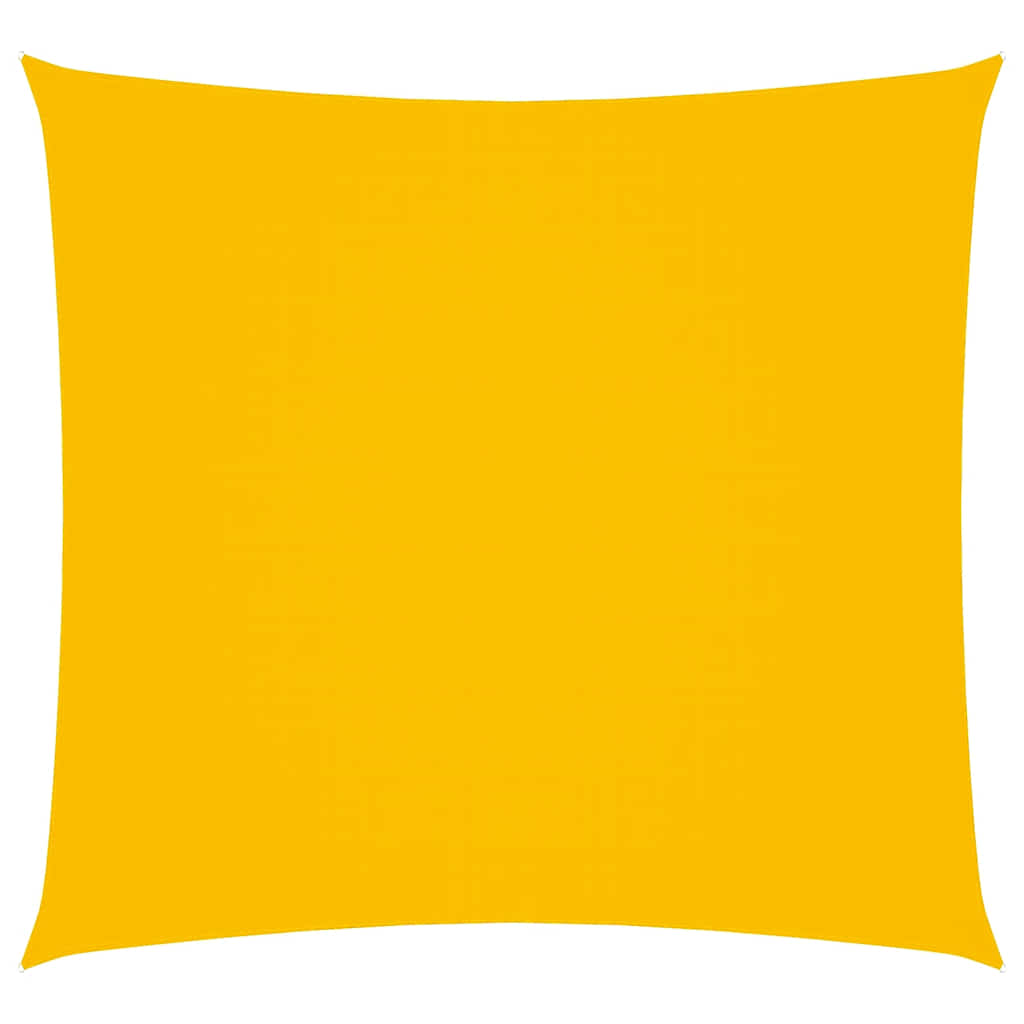 vidaXL Square PU Coated Oxford Fabric Shade Sail 6x6 m Yellow - Image 2 of 9