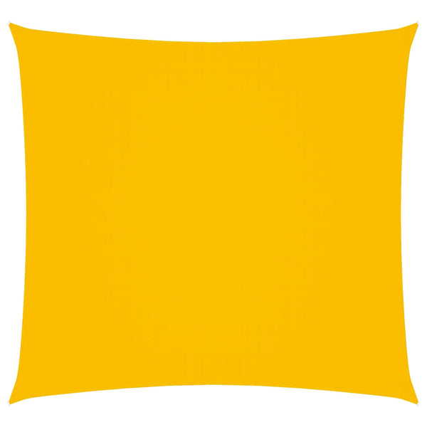 Parasole a Vela in Tessuto Oxford Rivestito PU Quadrato 6x6 m Giallo - immagine 2 | SolPatio