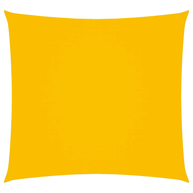 vidaXL Square PU Coated Oxford Fabric Shade Sail 6x6 m Yellow - Image 2 of 9
