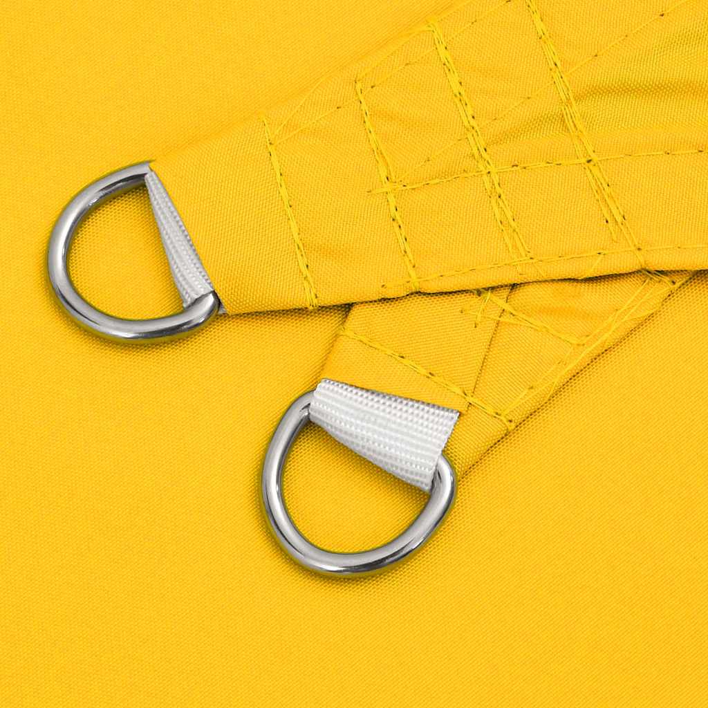 vidaXL Square PU Coated Oxford Fabric Shade Sail 6x6 m Yellow - Image 4 of 9